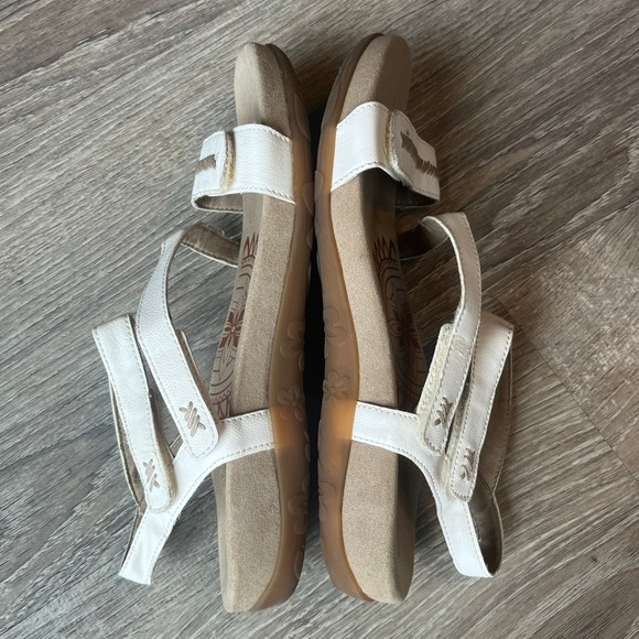 Aetrex Gabby Adjustable Quarter Strap Sandals White Womens 9 UK 7 EU 40 - Picture 3 of 8